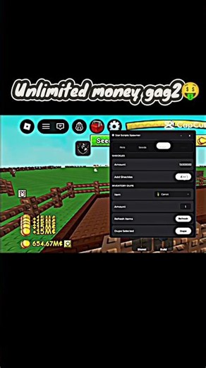 Working gag2 money glitch script #roblox