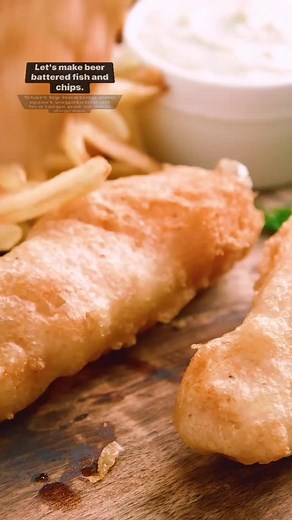 Classic Beer Battered Fish and Chips are salty, savory, and full of flavor! Serve it up with tartar sauce, fresh squeezed lemon, and malt vinegar for an amazing meal! ✅Recipe: https://thestayathomechef.com/fish-and-chips/ | The Stay At Home Chef