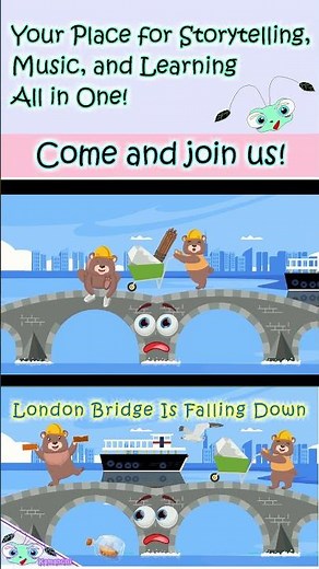 【Kids Song】London Bridge is Falling Down(with lyrics) | Nurseryrhymes | Lullaby | Babies & Toddlers