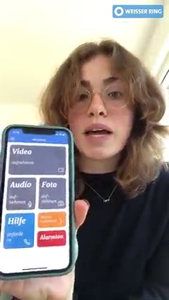 Unsere NO STALK App unterstützt Euch dabei, aktiv und selbstbestimmt gegen Stalking vorzugehen! Mit der App könnt ihr alle Stalking-Vorfälle per Foto-, Video- sowie Sprachaufnahmen chronologisch und lückenlos mit eurem Smartphone (iOS und Android) dokumentieren. Die Aufnahmen zählen bei der Polizei bzw. vor dem zuständigen Gericht als vollwertige Beweise! Unsere ehrenamtliche Mitarbeiterin Isabel aus Lübeck zeigt euch im Video, wie die App funktioniert. Weitere Infos: https://nostalk.de/ | WEISS
