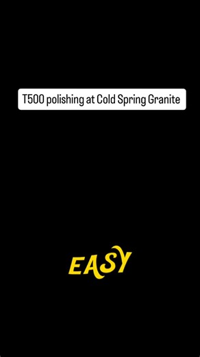 Polishing granite in the US with the T500 polishing machine from Thibaut | Thibaut