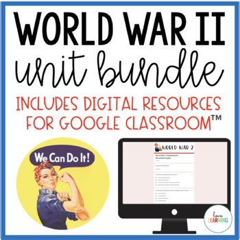 World War 2 Unit with Lessons, Worksheets, and Activities - World War II