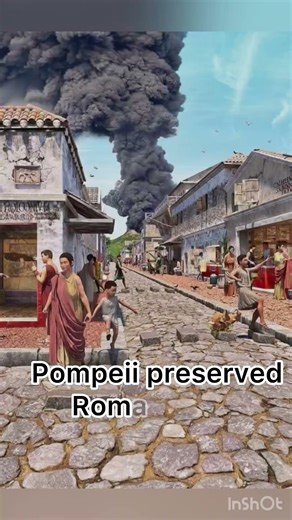 Volcanic eruption in Pompei 79 AD || #art #history #pompeii #volcano ￼