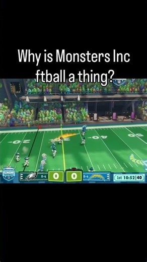 Monsters Inc Ftball#nfl #nflfootball #nflmemes #touchdown #justinherbert #flyeaglesfly #mnf #snf