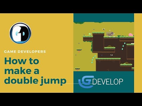 Gdevelop FREE VISUAL Game Engine: Double Jump Tutorial