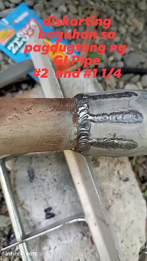paano mag dugtong ng GI pipe #2 #1 1/4 #reels #fbreels #construction #welders #shortvideofbreels #viralshorts #paanomagwelding | Michael Booc Tabat