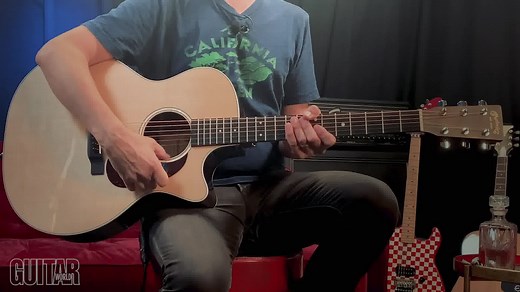 Watch Paul Riario Demo the Martin Road Series GPC13E with ziricote back and sides | Guitar World