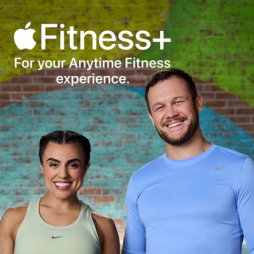 Hey, AF members! Bring your fitness game to the next level with free access to Apple Fitness , now included with your Anytime Fitness membership. Learn more: https://bit.ly/3IG4ojp | Anytime Fitness