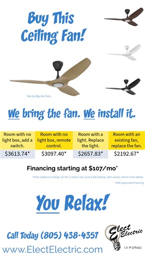 Which of these ceiling fans would look best in your home? | Elect Electric