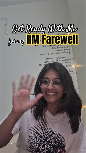 Getting Ready for my IIM Farewell 🥹💓 #iim #iimranchi #mbalife #lifeatiim #farewell #collegelife
