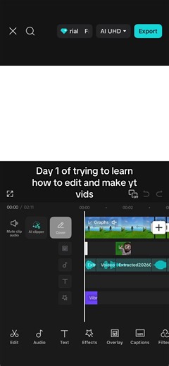 Learning YouTube Video Editing: Day 1 Journey