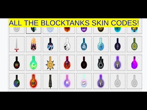 All the blocktanks skin codes!