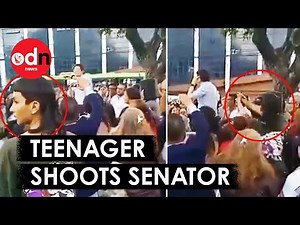 Watch the Moment Colombian President Hopeful Gets Shot By Teenager