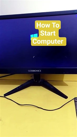 How to start computer 🖥️ How to start computer 🖥️.....
