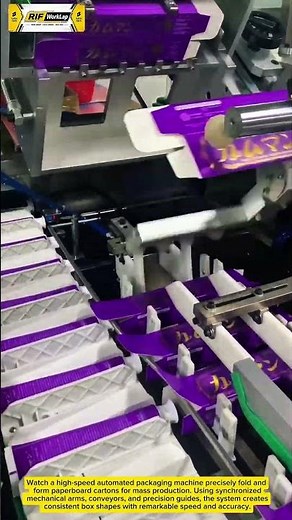 High-Speed Automatic Carton Folding Machine | Smart Packaging Factory Process