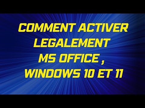 Comment Activer Microsoft Office 2021 et autres (Windows 10 et 11) légalement !