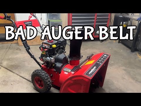 Powersmart Snowblower Auger Belt Replacement