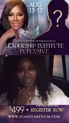 Get ready for an incredible opportunity to attend a 3-day Leadership Intensive with Dr. Juanita Bynum from August 15-17. This Leadership Intensive is designed to empower your ministry and business, providing you with the necessary tools to lead the next generation with excellence. Let’s come together to create a “Leadership Legacy” that will leave a lasting impact, shaping the future for years to come. 📣REGISTER NOW!! LIMITED SEATING!! 💻 www.juanitabynum.com Or 📞 1-833-452-9686 | Dr. Juanita 