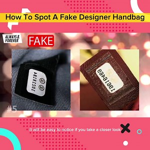 How To Spot Fake Designer Handbags in 7 Steps | Always & Forever | Facebook