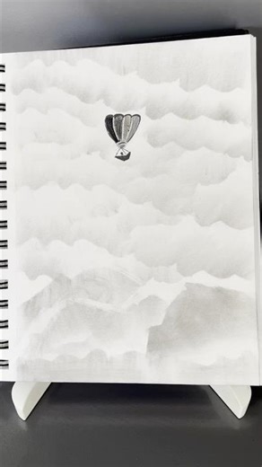 Tutorial on how to draw clouds with paper charcoal powder cotton #drawing #art #sketch #cloud #sky