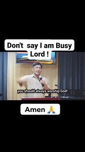 Dont say Im busy Lord. #God #love #Jesus #christian #prayer #prayers #pray #leaders #praiseGod #leadership #stewardship #trend #fyp #reelsfypシ | Ptr Allen Daniel Catalan