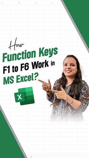 Unlock the Power of Function Keys in MS Excel! Discover how F1 to F6 can streamline your workflow and boost your productivity. From accessing help to quick shortcuts, these keys are your new best friends in data management! . . . . . . . . . #excel #spreadsheets #corporate #accounting #finance #workhacks #tutorial #sheets #msexcel #exceltricks #functionkeys #career #banking #ipb #1lakhbankersby2030 #indiabanegaskilledandemployed | Institute of Professional Banking | Facebook