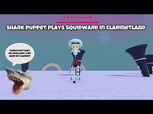 SB Movie: Shark Puppet plays Squidward in Clarinetland!