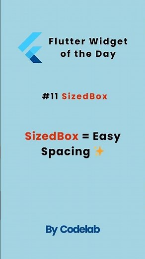 Widgets of the day #11 – SizedBox (Flutter Shorts)