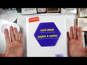 Stampscapes 101: Video 537 STAPLES 110lb plain card stock!