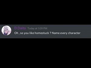 oh so you like homestuck? name every character