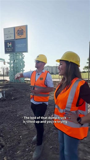 We got a FIRST LOOK at something HUGE coming to Grapevine 👀🚧 We had the chance to tour the future home of Dig World alongside @theelizabethbell with co-founder Alex Carroll, and y’all… this place is going to be NEXT LEVEL 🤯 Construction is well underway on many of the 14 attractions, and we even got a sneak peek at some of the brand new features inside the Dude Perfect zone 👏 Think real equipment, hands-on experiences, and a one-of-a-kind adventure you won’t find anywhere else in DFW. Oh, an