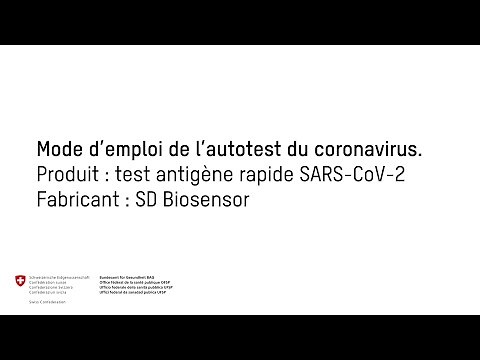 Mode d’emploi de l’autotest du coronavirus