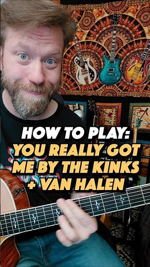 You Really Got Me by The Kinks (& Van Halen) - Guitar Lesson