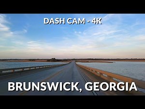 4K Drive through Historic Brunswick, Georgia: Southern Charm Unveiled