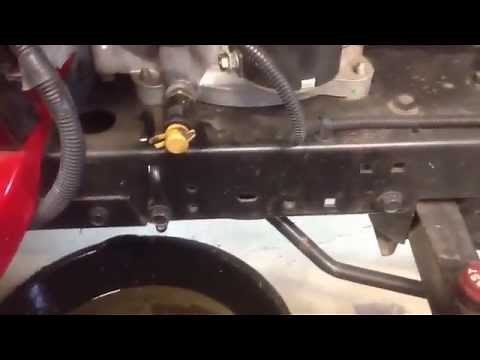 Changing the oil on the craftsman YS4500 with Briggs & stratton