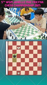 6.4K views · 30 reactions | Watch the final moments of the game in Round 1 of the 5th WGM Janelle Mae Frayna Chess Championship 2025 between Marky Millare (white) and Jervys Rylee Martinez (black). #bicolchess #ChESSPH #chesstournament #Oragon #Bicol | Bisakol Chess Vlog | Facebook