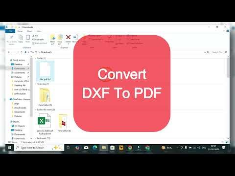Convert PDF File To DXF File | Convert DXF To PDF File | Pdf & DXF File Converter Tool