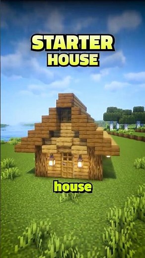 Minecraft Starter House 🏠✨ | Easy Survival Base for Beginners! #shorts
