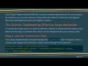 How to Resolve Swipe (Scroll) Issues in Your Android App with Appium