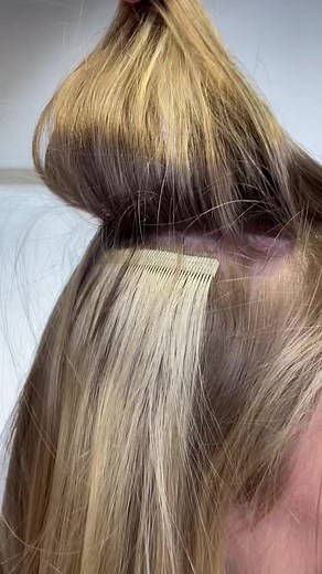 Tape-ins so natural no one would ever know! #donnabellahair #tapeinextensions #hairextensions #hairtok #hairhacks #hairsecrets