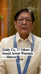 ZALDY CO, 17 OTHERS ISSUED ARREST WARRANTS — MARCOS President Ferdinand “Bongbong” Marcos Jr. announced on Friday, November 21, that arrest warrants have been issued for Zaldy Co and 17 others linked to the Department of Public Works and Highways (DPWH) and Sunwest Construction. The warrants were released following ongoing investigations into alleged irregularities involving infrastructure projects. Further details on the charges and next steps are expected from authorities. | Oro Broadcast Medi