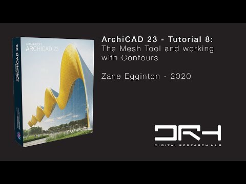 ArchiCAD 23 - Tutorial 8: The Mesh Tool and working with Contours