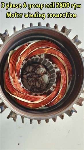 83K views · 1K reactions | 3 phase 2 pole 2800 rpm motor winding connection diagram #3phasemotorwindingconnection #3phase #motor #StarConnection #ElectricMotorWinding #inductionmotorwinding #motorwindingtutorial #connection #2pole #motorwinding #motorwindingconnection #hipowerelectricworks | Hi power electric works | Facebook