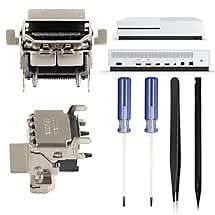 2PCS HDMI Port Replacement for Xbox One S, Only for Xbox One S Console Accessories Parts with Repair Kit