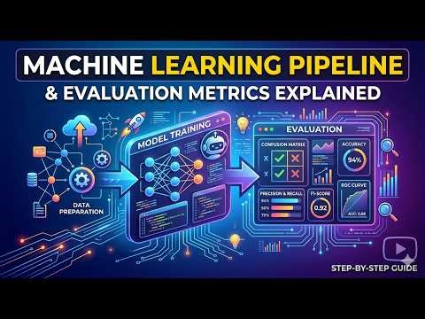 Machine Learning Full Pipeline + Evaluation Metrics | Accuracy, Precision, Recall, MAE, MSE, RMSE