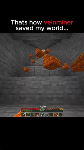 Veinminer saved my hardcore world #usa