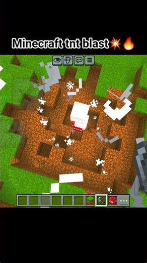 Minecraft TNT Blast Experiment 😱💥 | OP Explosion #shorts