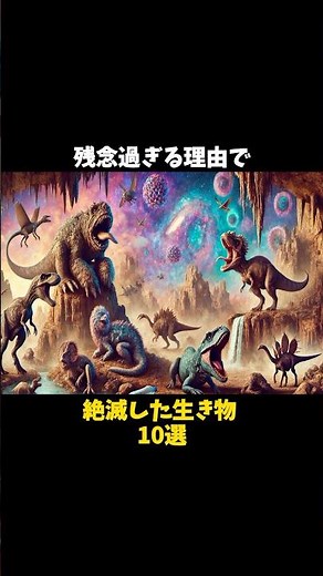 進化の大失敗…残念すぎる理由で絶滅した生き物10選 #絶滅の真相# 進化の悲劇 #衝撃の理由 #動物 #雑学 #動物雑学