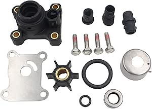 Impeller Water Pump Repair Kits with Housing for Johnson Evinrude 1974-UP 8-15HP 18-3327,394711,0394711,386697,391698,389112,387610