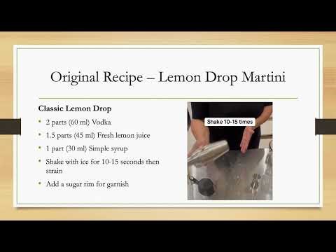 The Lemon Drop Martini/The Velvet Citron